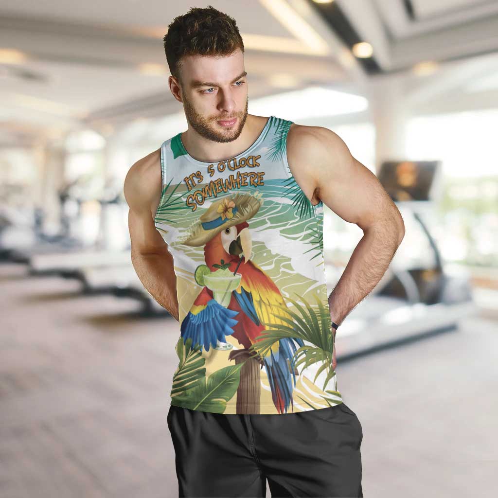 Aloha Hawaii It's 5 o'clock Somewhere Men Tank Top LT7 Blue - Polynesian Pride