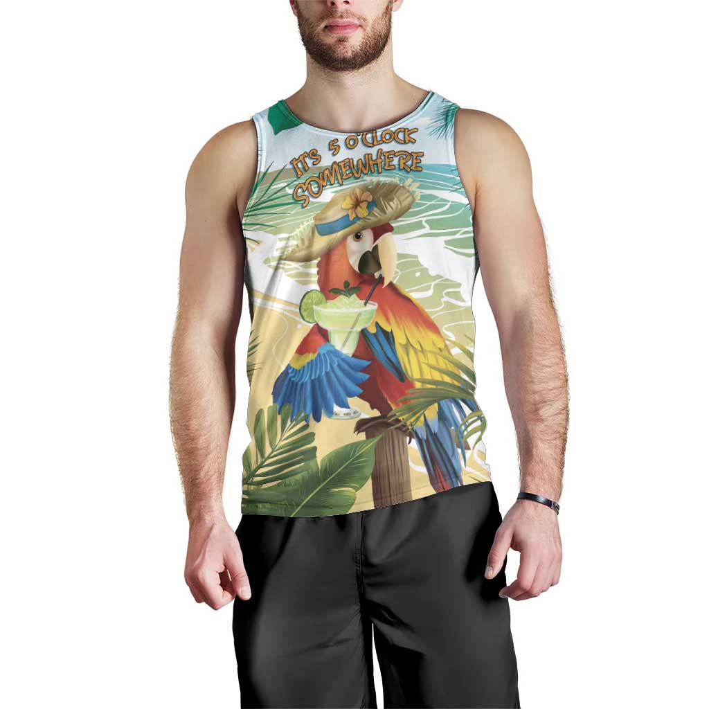 Aloha Hawaii It's 5 o'clock Somewhere Men Tank Top LT7 - Polynesian Pride