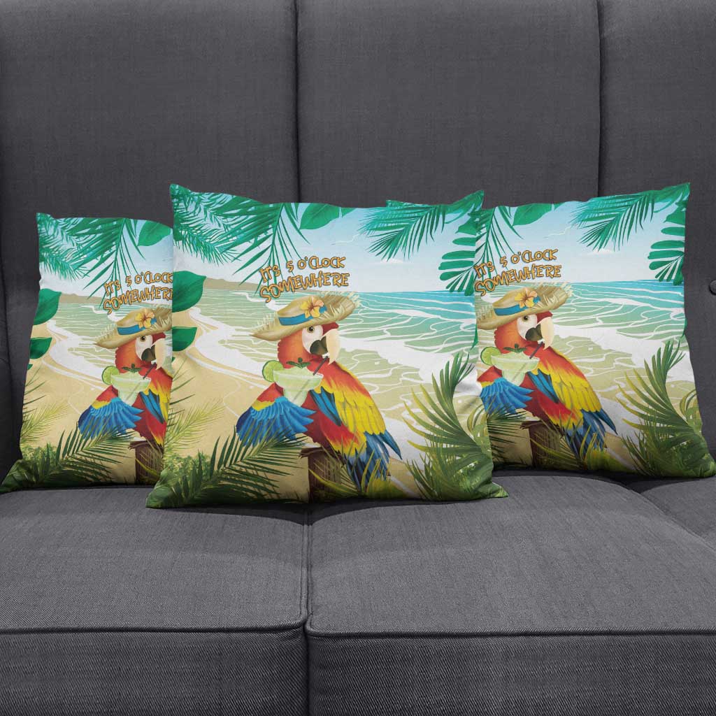 Aloha Hawaii It's 5 o'clock Somewhere Pillow Cover - Polynesian Pride