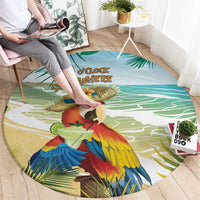 Aloha Hawaii It's 5 o'clock Somewhere Round Carpet - Polynesian Pride