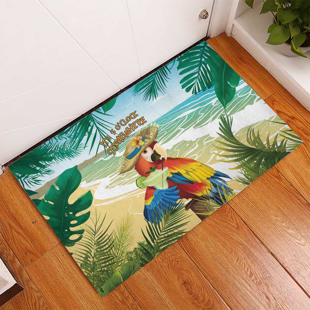 Aloha Hawaii It's 5 o'clock Somewhere Rubber Doormat LT7 - Polynesian Pride