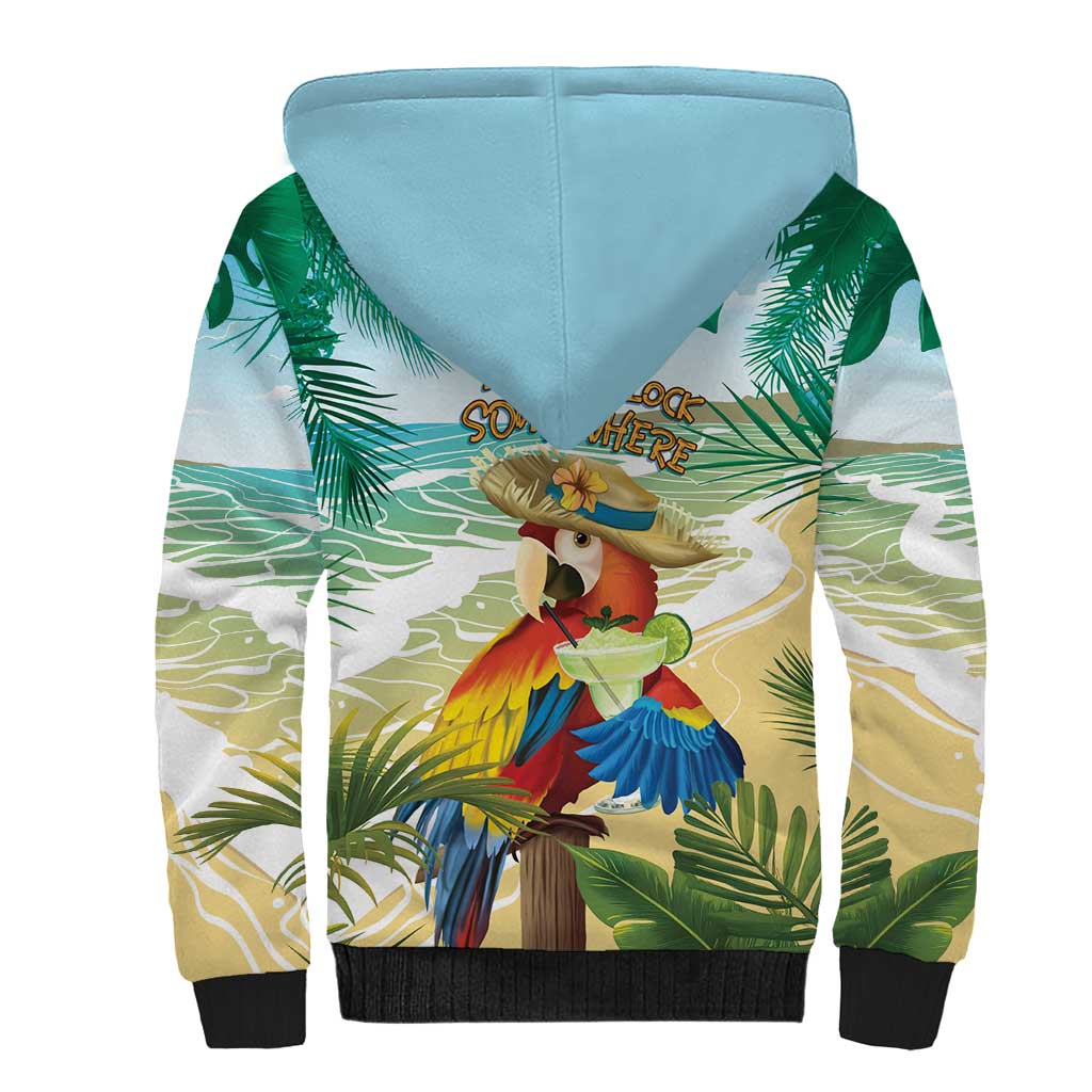 Aloha Hawaii It's 5 o'clock Somewhere Sherpa Hoodie LT7 - Polynesian Pride
