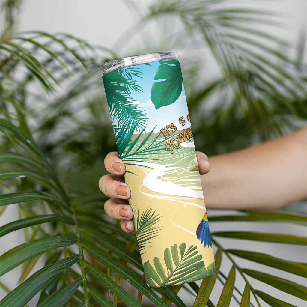 Aloha Hawaii It's 5 o'clock Somewhere Skinny Tumbler - Polynesian Pride