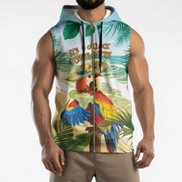 Aloha Hawaii It's 5 o'clock Somewhere Sleeveless Zip Hoodie - Polynesian Pride
