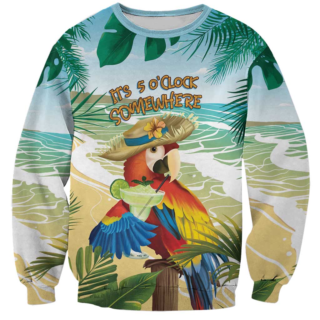 Aloha Hawaii It's 5 o'clock Somewhere Sweatshirt LT7 Unisex Blue - Polynesian Pride
