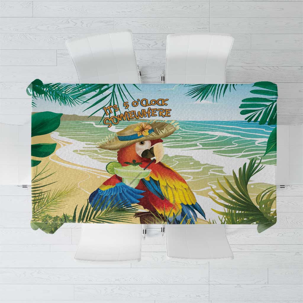 Aloha Hawaii It's 5 o'clock Somewhere Tablecloth LT7 Blue - Polynesian Pride