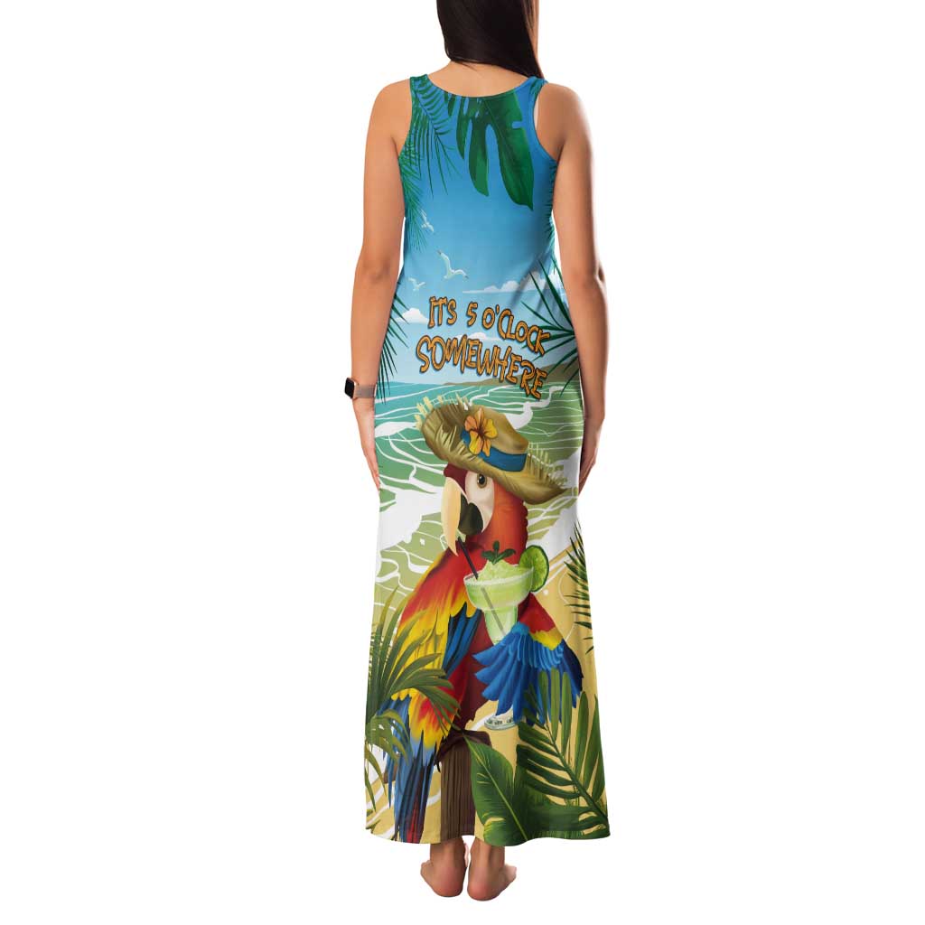 Aloha Hawaii It's 5 o'clock Somewhere Tank Maxi Dress LT7 - Polynesian Pride