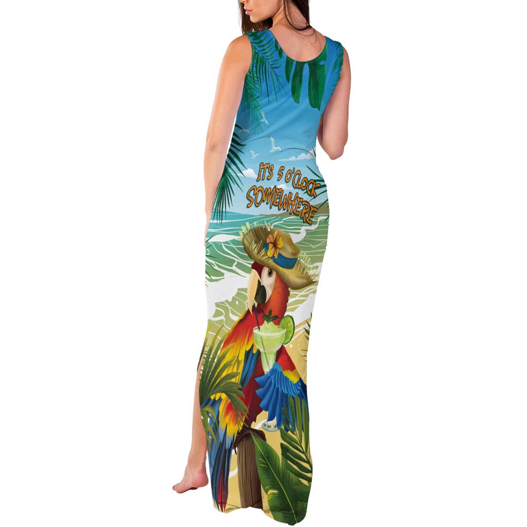 Aloha Hawaii It's 5 o'clock Somewhere Tank Maxi Dress LT7 - Polynesian Pride