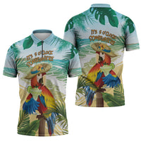 Aloha Hawaii It's 5 o'clock Somewhere Zipper Polo Shirt - Polynesian Pride