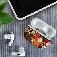 Crimson Red Tropical Christmas Hawaii Tapa AirPods Case Aloha Santa Drink Party LT7 - Polynesian Pride