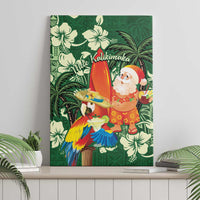 Moss Green Tropical Christmas Hawaii Tapa Canvas Wall Art Aloha Santa Drink Party LT7 - Polynesian Pride