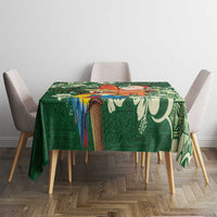 Moss Green Tropical Christmas Hawaii Tapa Tablecloth Aloha Santa Drink Party LT7 - Polynesian Pride