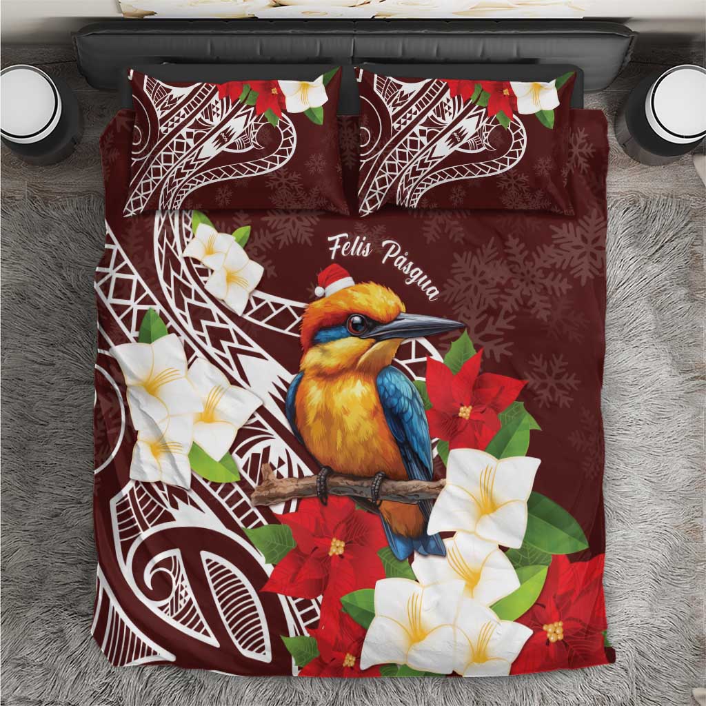 Felis Pasgua Guam Bedding Set Christmas Sihek Kingfisher with Guasali