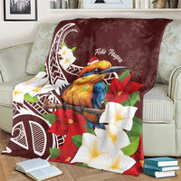 Felis Pasgua Guam Blanket Christmas Sihek Kingfisher with Guasali LT7 - Polynesian Pride