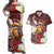 Felis Pasgua Guam Couples Matching Off Shoulder Maxi Dress and Hawaiian Shirt Christmas Sihek Kingfisher with Guasali