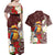 Felis Pasgua Guam Couples Matching Off Shoulder Maxi Dress and Hawaiian Shirt Christmas Sihek Kingfisher with Guasali