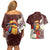 Felis Pasgua Guam Couples Matching Off Shoulder Short Dress and Hawaiian Shirt Christmas Sihek Kingfisher with Guasali