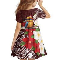 Felis Pasgua Guam Family Matching Mermaid Dress and Hawaiian Shirt Christmas Sihek Kingfisher with Guasali LT7 - Polynesian Pride