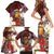 Felis Pasgua Guam Family Matching Short Sleeve Bodycon Dress and Hawaiian Shirt Christmas Sihek Kingfisher with Guasali