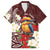 Felis Pasgua Guam Family Matching Short Sleeve Bodycon Dress and Hawaiian Shirt Christmas Sihek Kingfisher with Guasali