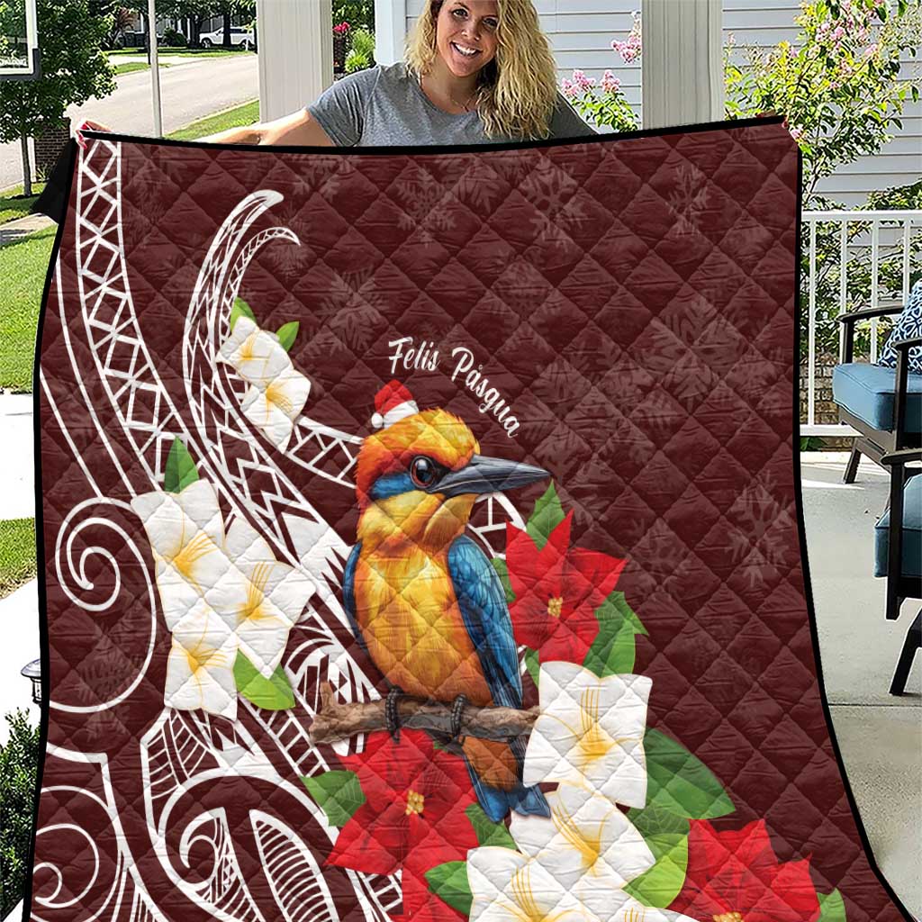 Felis Pasgua Guam Quilt Christmas Sihek Kingfisher with Guasali