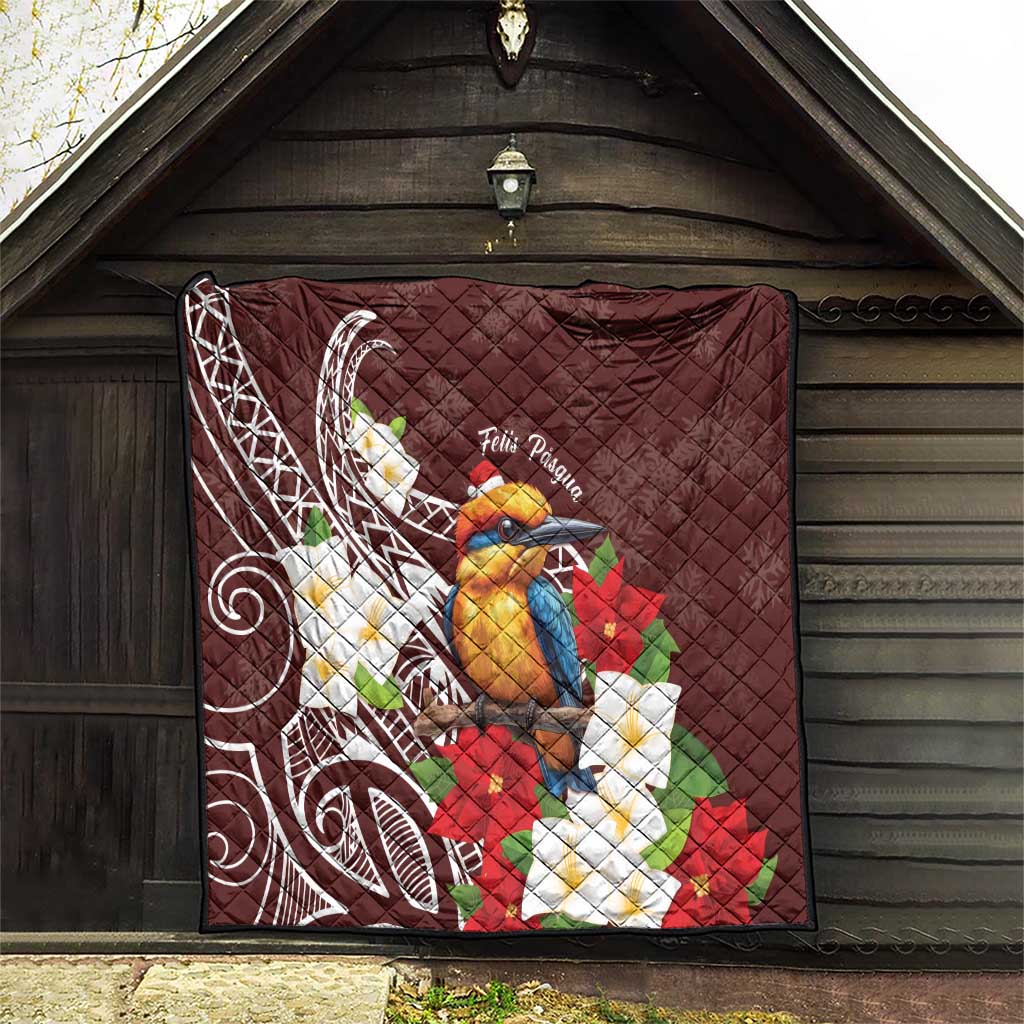 Felis Pasgua Guam Quilt Christmas Sihek Kingfisher with Guasali