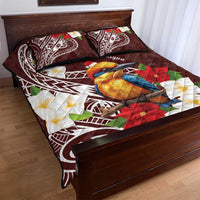 Felis Pasgua Guam Quilt Bed Set Christmas Sihek Kingfisher with Guasali LT7 - Polynesian Pride