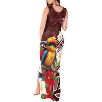 Felis Pasgua Guam Tank Maxi Dress Christmas Sihek Kingfisher with Guasali LT7 - Polynesian Pride