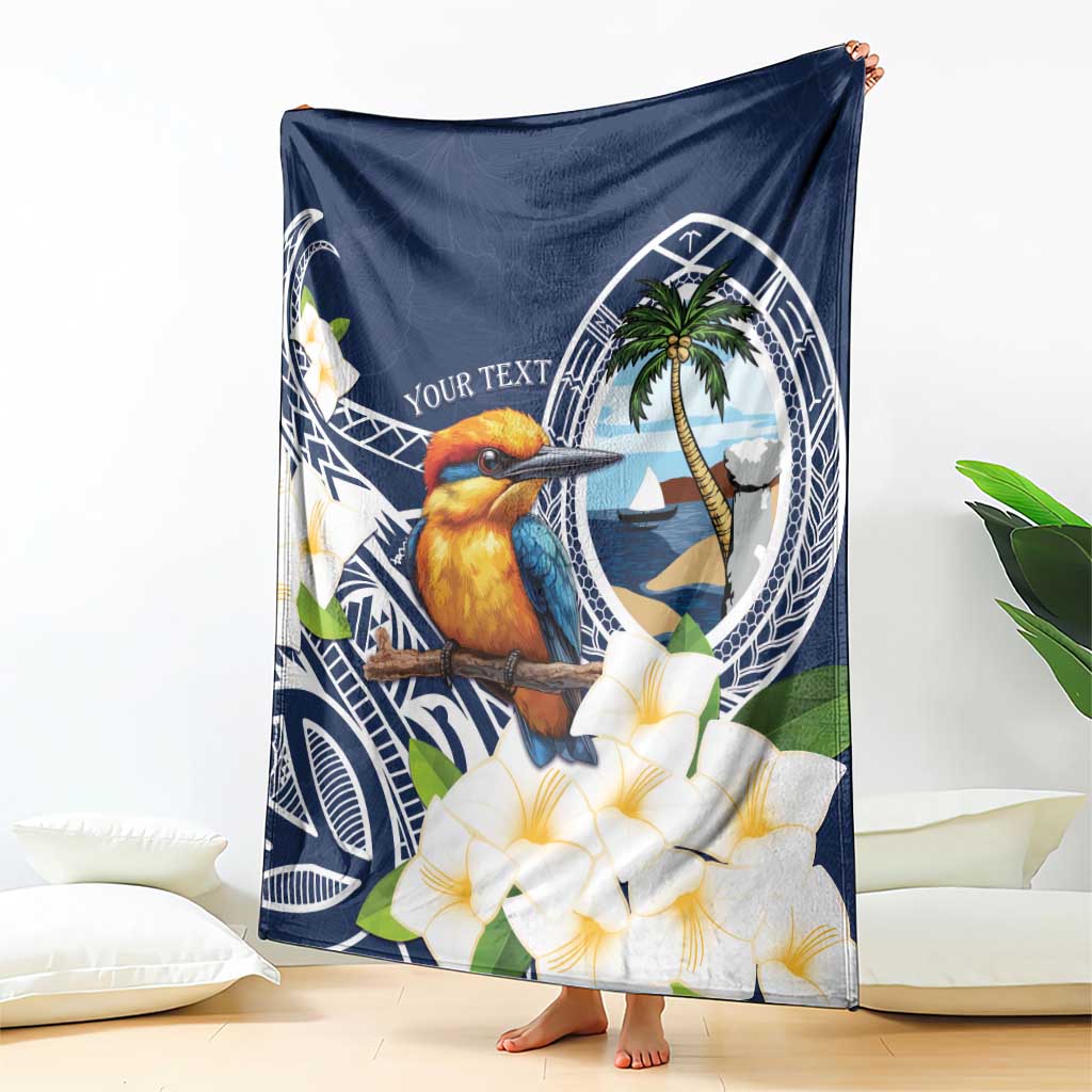 Hafa Adai Guam Blanket Sihek Guam Kingfisher with Guasali LT7 - Polynesian Pride