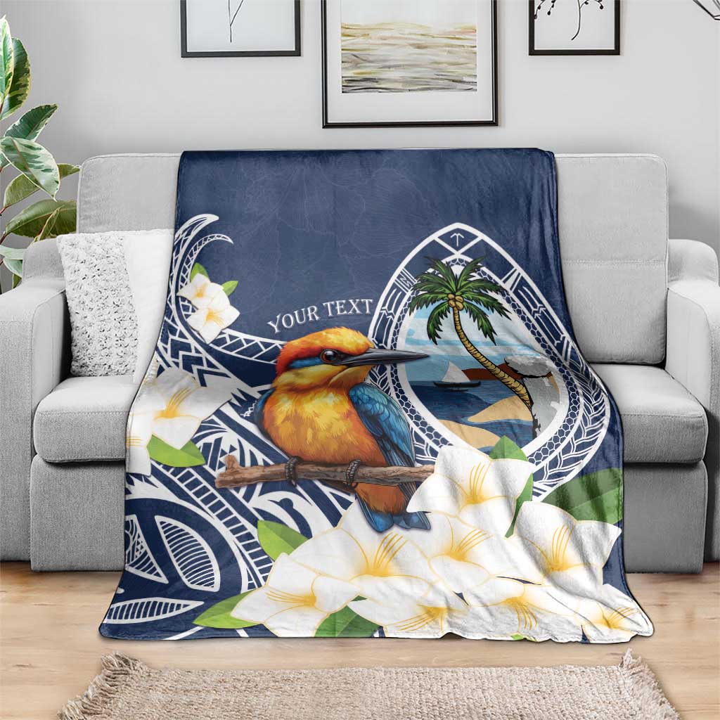 Hafa Adai Guam Blanket Sihek Guam Kingfisher with Guasali LT7 - Polynesian Pride
