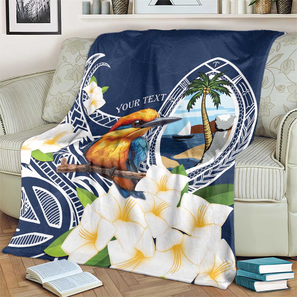 Hafa Adai Guam Blanket Sihek Guam Kingfisher with Guasali LT7 - Polynesian Pride