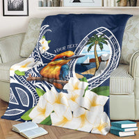 Hafa Adai Guam Blanket Sihek Guam Kingfisher with Guasali LT7 - Polynesian Pride