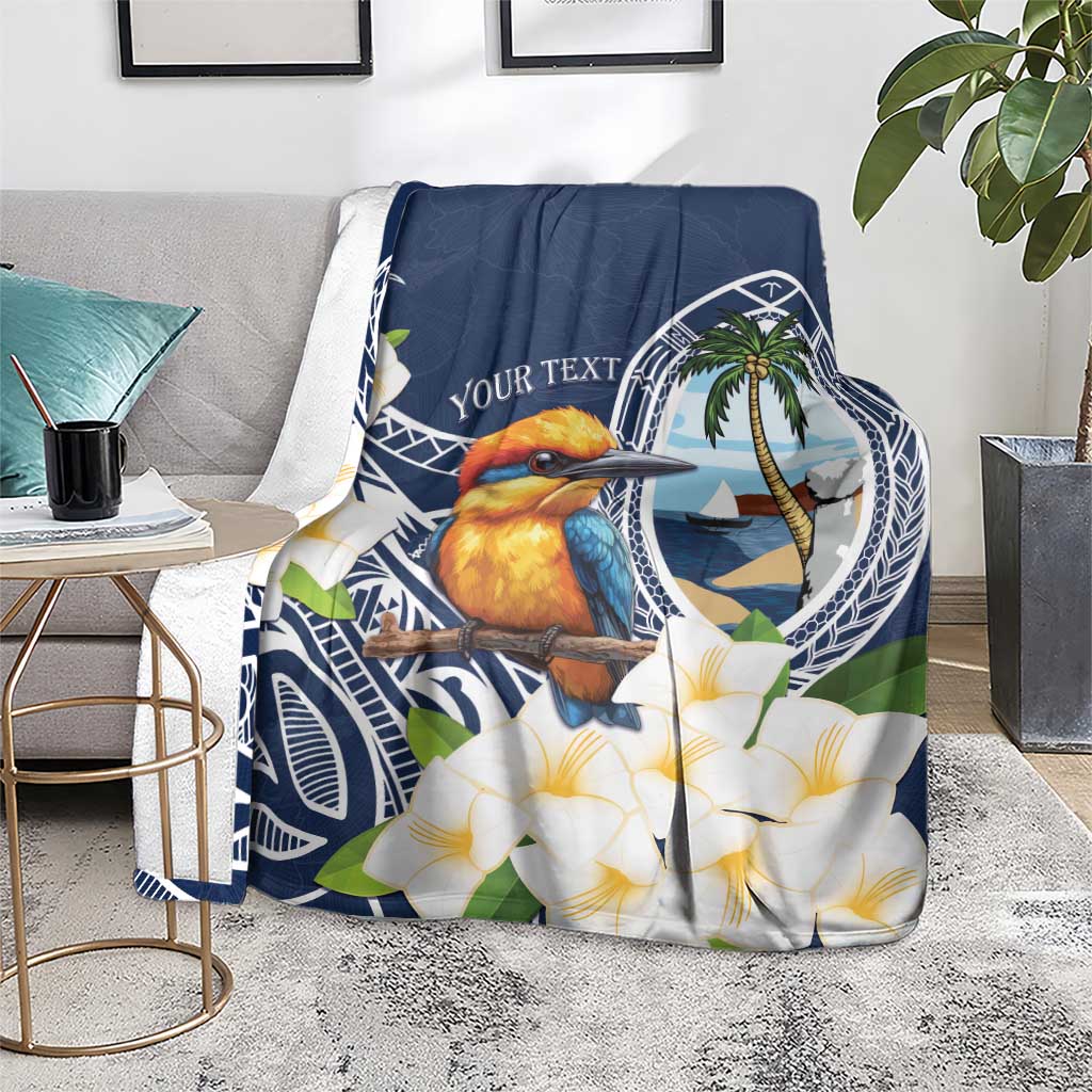 Hafa Adai Guam Blanket Sihek Guam Kingfisher with Guasali LT7 - Polynesian Pride