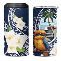Hafa Adai Guam 4 in 1 Can Cooler Tumbler Sihek Guam Kingfisher with Guasali LT7