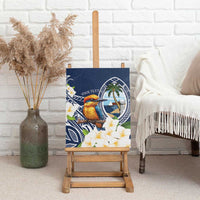 Hafa Adai Guam Canvas Wall Art Sihek Guam Kingfisher with Guasali LT7 - Polynesian Pride