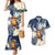 Hafa Adai Guam Couples Matching Mermaid Dress and Hawaiian Shirt Sihek Guam Kingfisher with Guasali