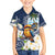 Hafa Adai Guam Family Matching Off Shoulder Short Dress and Hawaiian Shirt Sihek Guam Kingfisher with Guasali