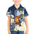 Hafa Adai Guam Family Matching Short Sleeve Bodycon Dress and Hawaiian Shirt Sihek Guam Kingfisher with Guasali