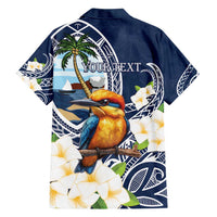 Hafa Adai Guam Family Matching Summer Maxi Dress and Hawaiian Shirt Sihek Guam Kingfisher with Guasali