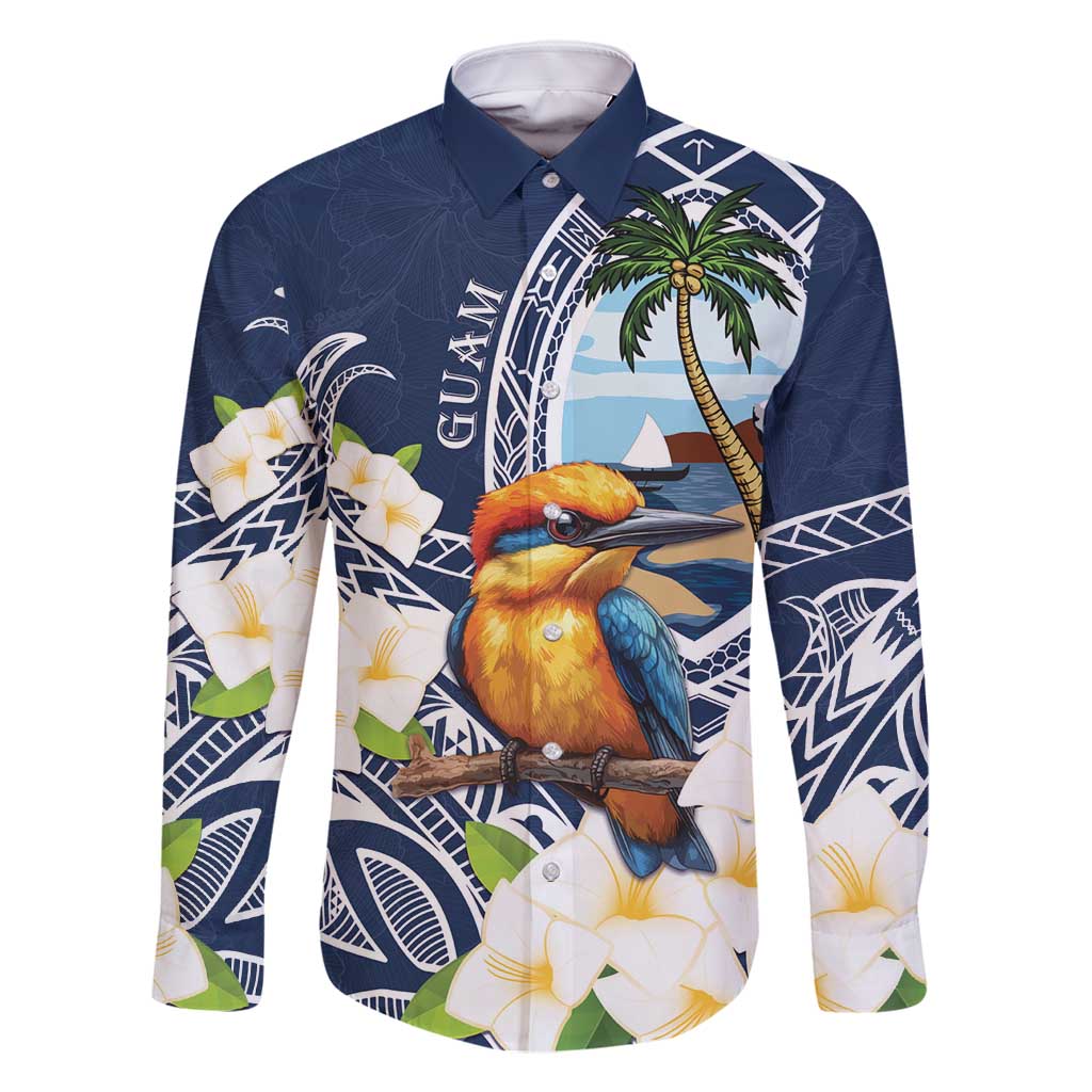 Hafa Adai Guam Family Matching Tank Maxi Dress and Hawaiian Shirt Sihek Guam Kingfisher with Guasali