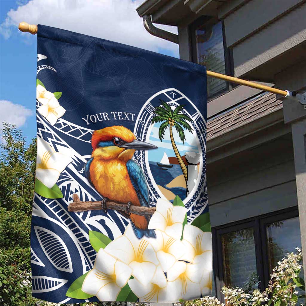 Hafa Adai Guam Garden Flag Sihek Guam Kingfisher with Guasali LT7 - Polynesian Pride