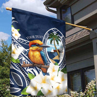 Hafa Adai Guam Garden Flag Sihek Guam Kingfisher with Guasali LT7 - Polynesian Pride