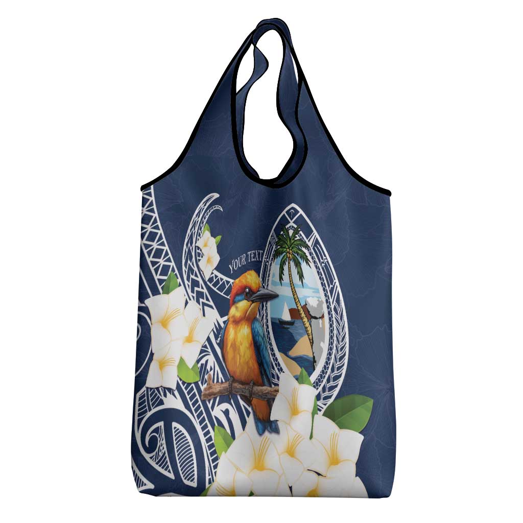 Hafa Adai Guam Grocery Bag Sihek Guam Kingfisher with Guasali