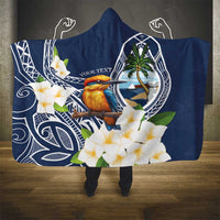 Hafa Adai Guam Hooded Blanket Sihek Guam Kingfisher with Guasali LT7 - Polynesian Pride