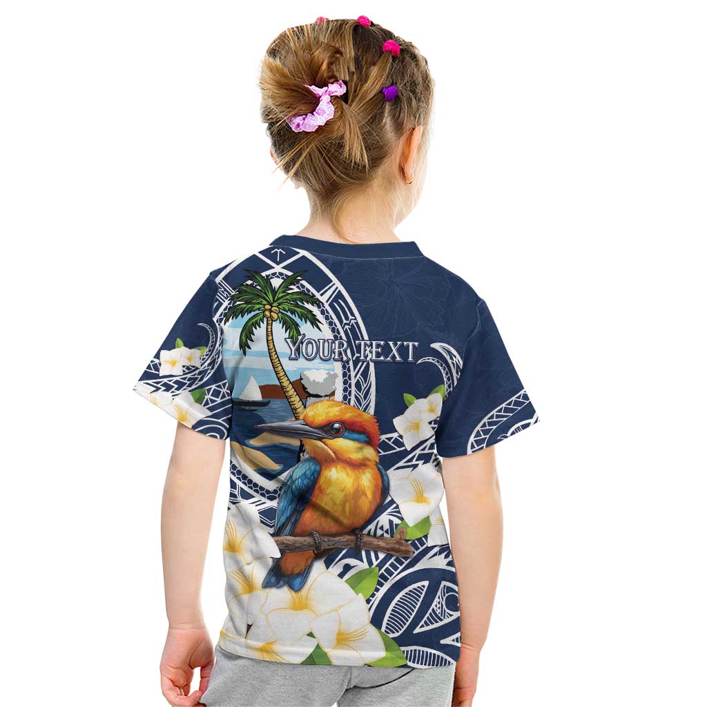 Hafa Adai Guam Kid T Shirt Sihek Guam Kingfisher with Guasali