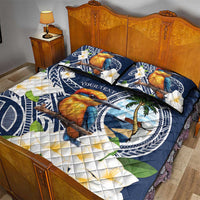 Hafa Adai Guam Quilt Bed Set Sihek Guam Kingfisher with Guasali LT7 - Polynesian Pride