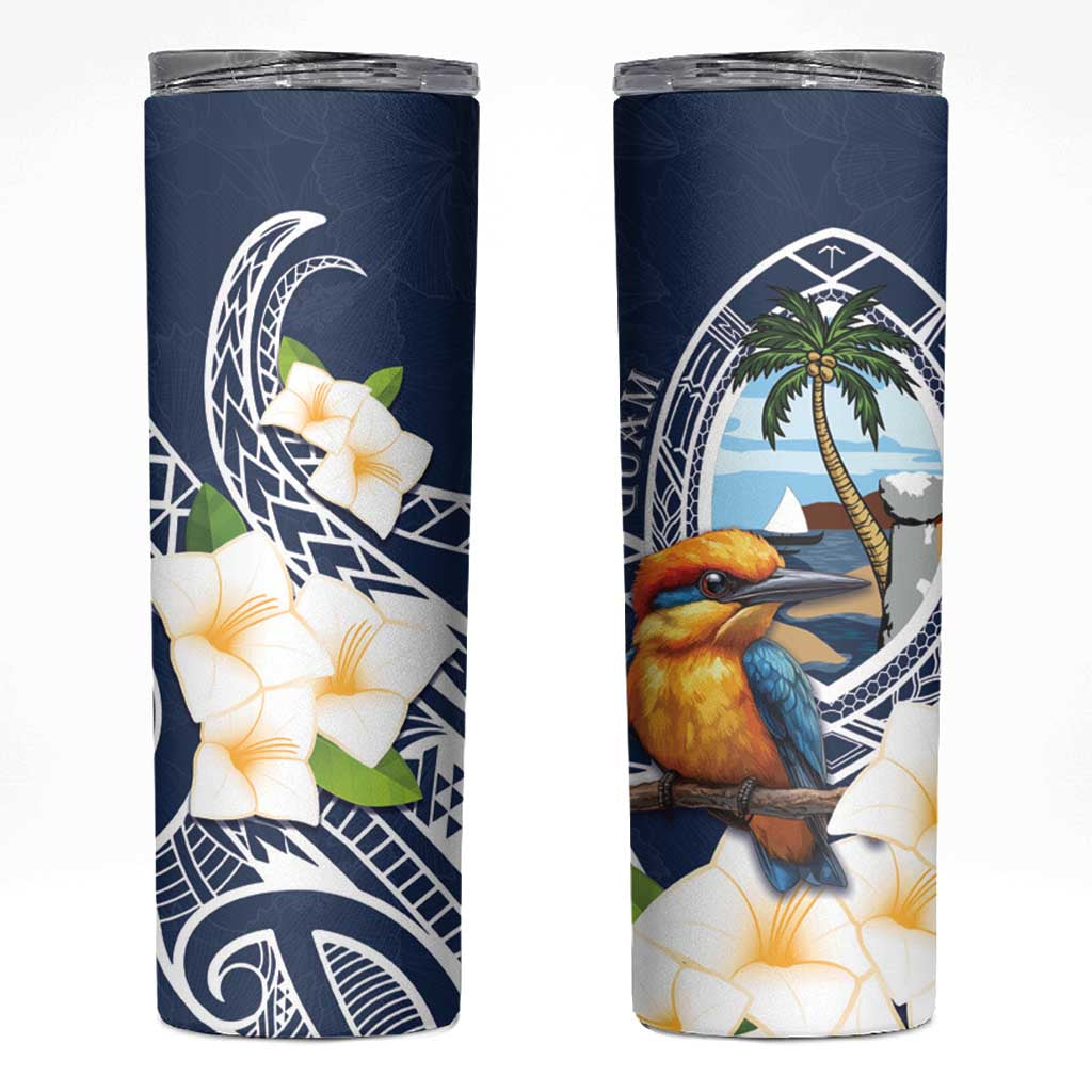 Hafa Adai Guam Skinny Tumbler Sihek Guam Kingfisher with Guasali LT7