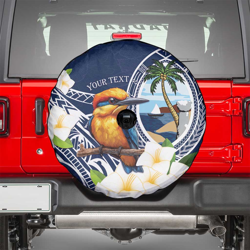 Hafa Adai Guam Spare Tire Cover Sihek Guam Kingfisher with Guasali LT7 - Polynesian Pride