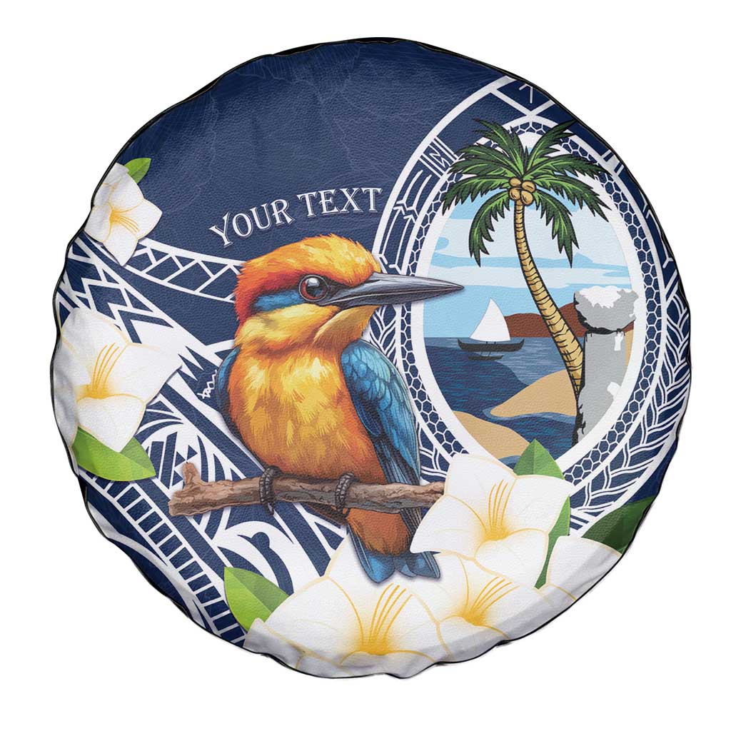 Hafa Adai Guam Spare Tire Cover Sihek Guam Kingfisher with Guasali LT7 - Polynesian Pride