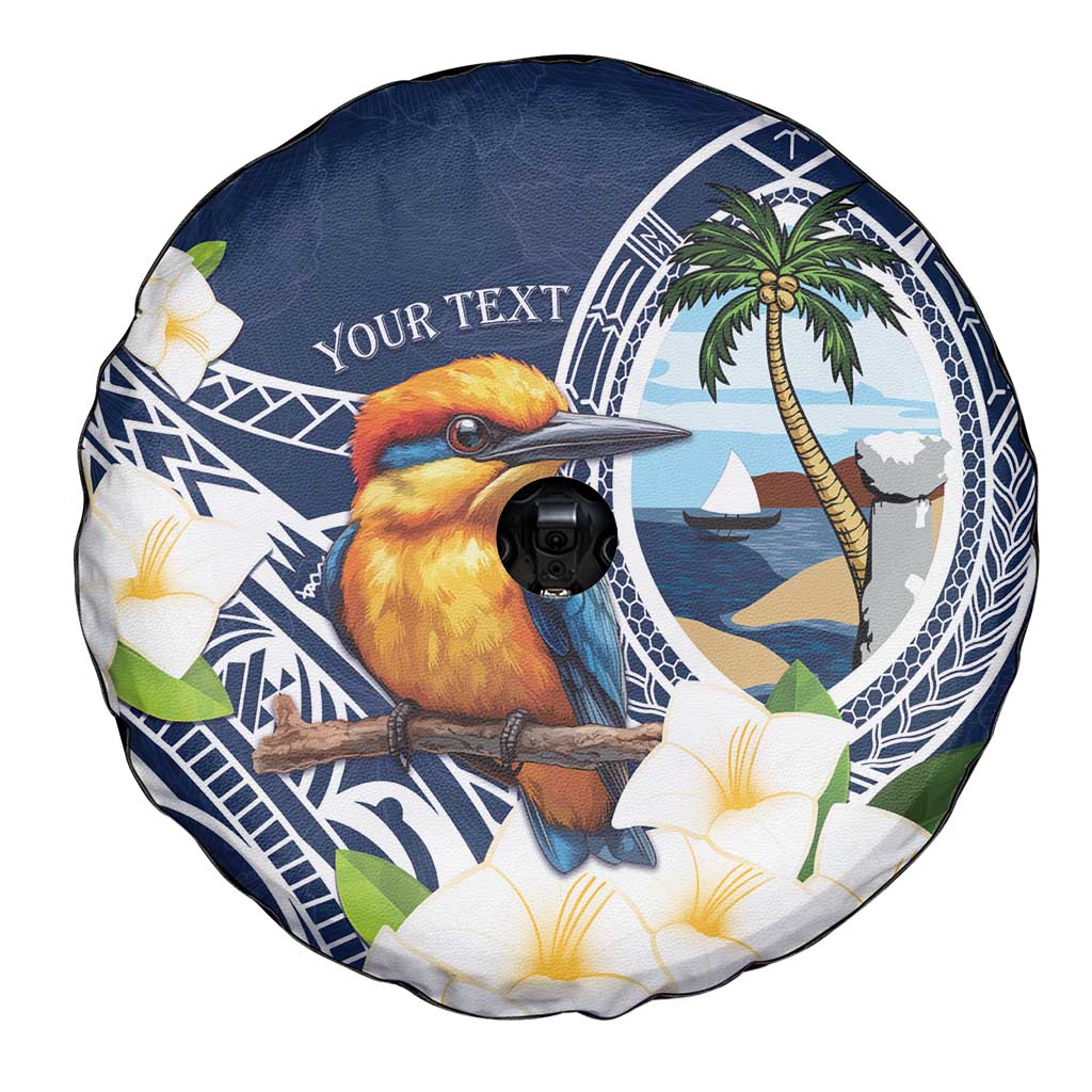 Hafa Adai Guam Spare Tire Cover Sihek Guam Kingfisher with Guasali LT7 - Polynesian Pride